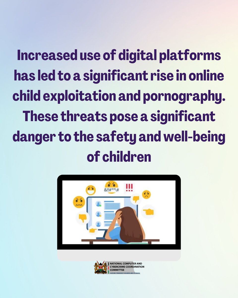 NC4Kenya's tweet photo. With children being on holiday, a lot can happen especially as they use digital gadgets for entertainment, learning or socializing. But are you aware of the exact risks they face? Here are some tips on how you can ensure the safety of your child while online
#OnlineSafety https://t.co/6VuSu1DdEC