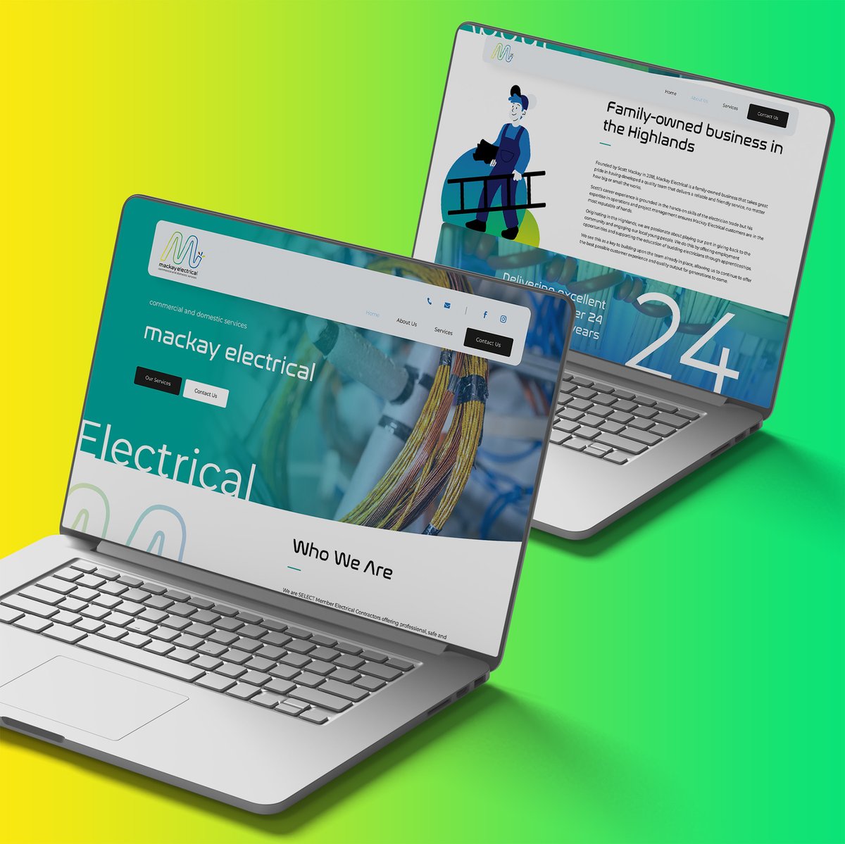 Mackay Electrical's website just got amped up! 🔋

We've flipped the switch on this Highland-based electricians' online presence. 

Check it out - it's live and wired! ⚡
mackayelectrical.com