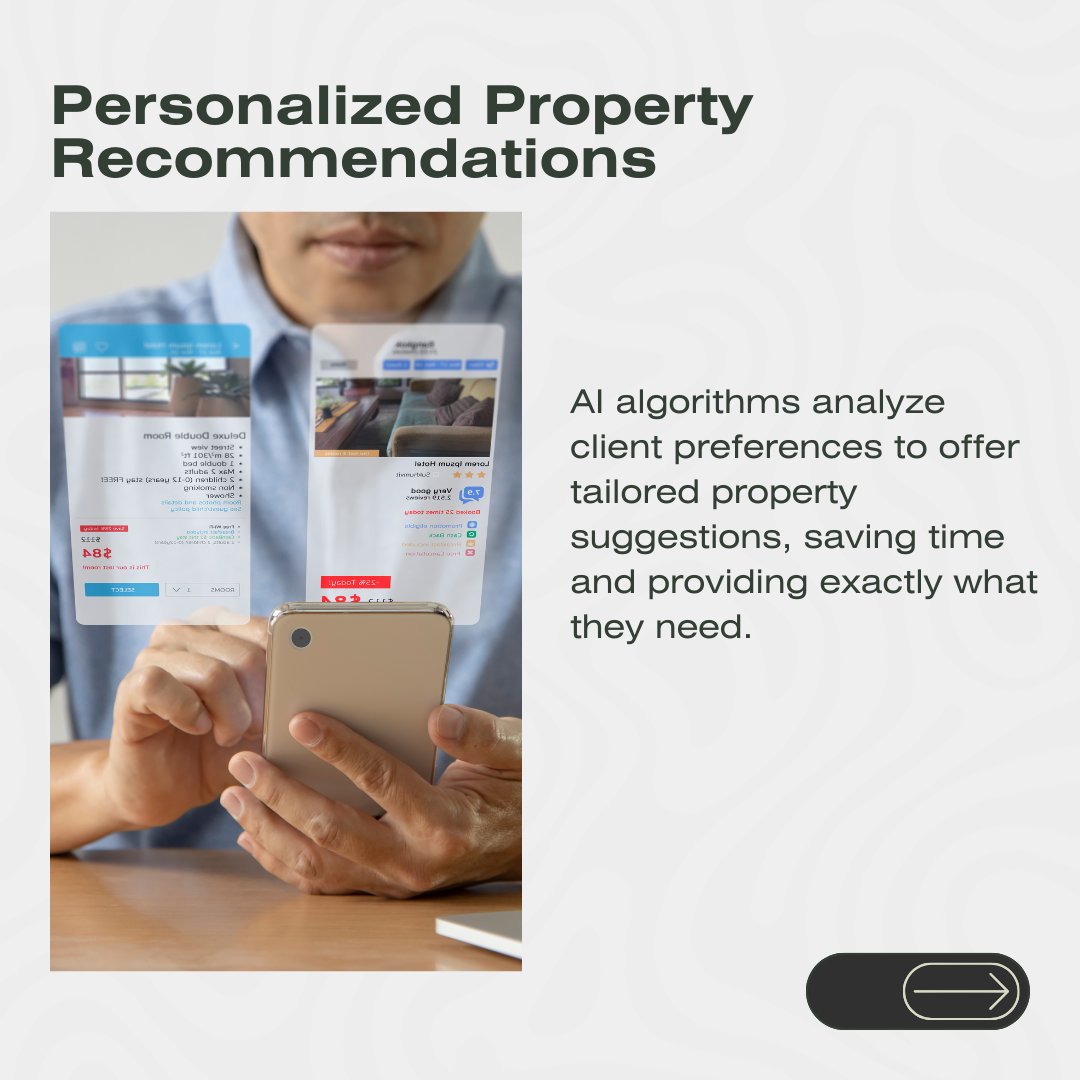 CentaurIntractv's tweet photo. AI is reshaping the real estate industry! 🏡✨ From personalized property recommendations to virtual tours and 24/7 support, it’s all about delivering exceptional customer experiences.👉sales@centaurinteractive.com 
#AIinRealEstate #CustomerExperience https://t.co/qeFehZk0xX