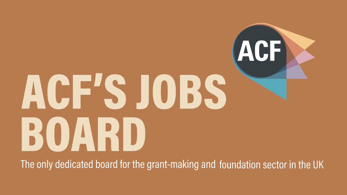 Have a job to advertise or looking for a new role? Don't wait until January. Get ahead of the competition and explore the ACF jobs board, the only dedicated board for the grant-making and foundation sector in the UK. Members can post jobs for free.

👉 acf.org.uk/jobs