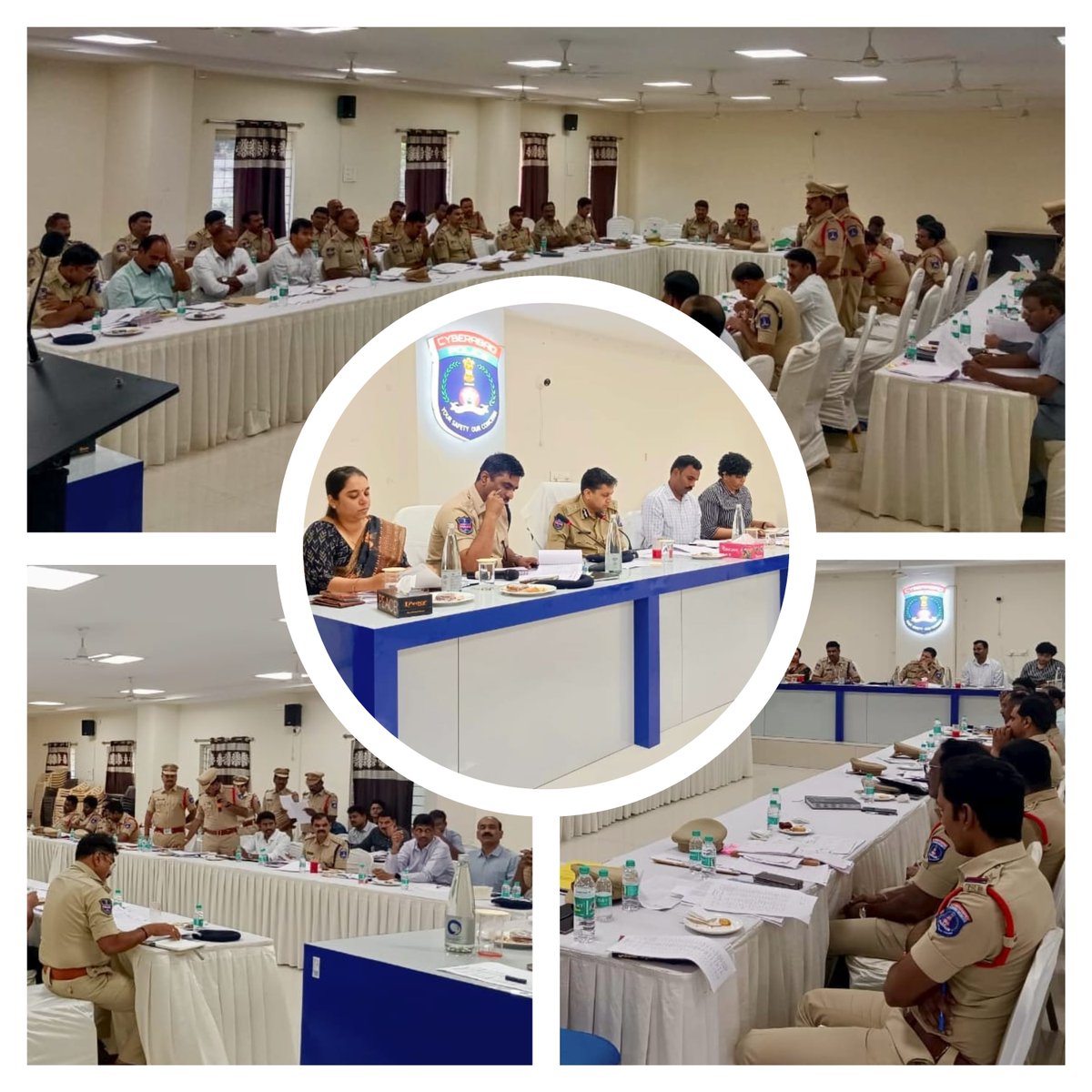 <a href="/CPCyberabad/">Avinash Mohanty IPS</a> chaired a Crime Review Meeting at the  <a href="/dcpshamshabad/">DCP Shamshabad, Cyberabad.</a> Office. The meeting focused on assessing ongoing investigations and enhancing crime prevention strategies in the Shamshabad Zone.
