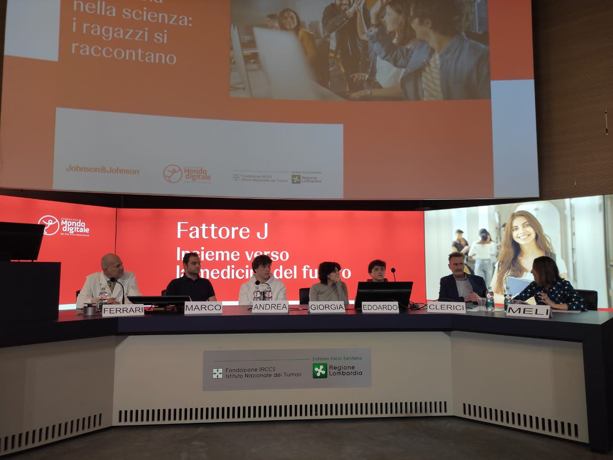 🏥 Oggi, insieme a studenti e professionisti, parliamo di #IA, innovazione e salute all’Istituto Nazionale dei Tumori di Milano. Obiettivo: ispirare i giovani a diventare protagonisti della scienza e della ricerca! #FattoreJ
<a href="/IstTumori/">Istituto Tumori</a> <a href="/JnJ_Italy/">J&J Innovative Medicine Italia</a>