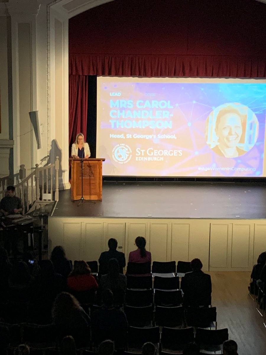 stgeorgesedin's tweet image. ๐Today, we're breaking barriers and inspiring possibilities! Head, Carol Chandler-Thompson @StGeHead1 is proud to welcome students and schools from across Edinburgh to our Women in Computing event. Read more ๐๐ow.ly/TVJn50Uo9Q0 #EmpowerThroughTech #stgeWomenInComputing