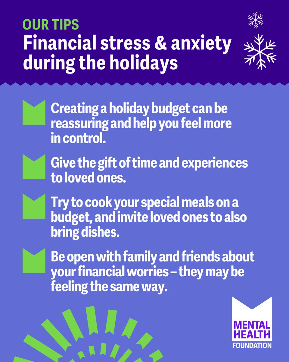 Many of us experience stress or anxiety around our finances – especially during the holidays. ❄️

Read our advice: bit.ly/4fQreUx