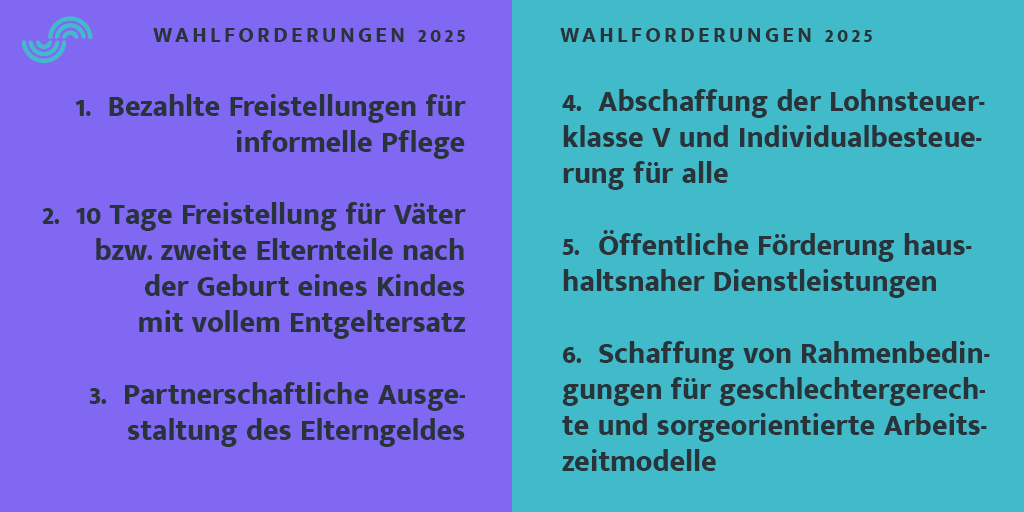 Mehr Informationen gibt es hier: sorgearbeit-fair-teilen.de

#CareArbeit #Bundestagswahl2025