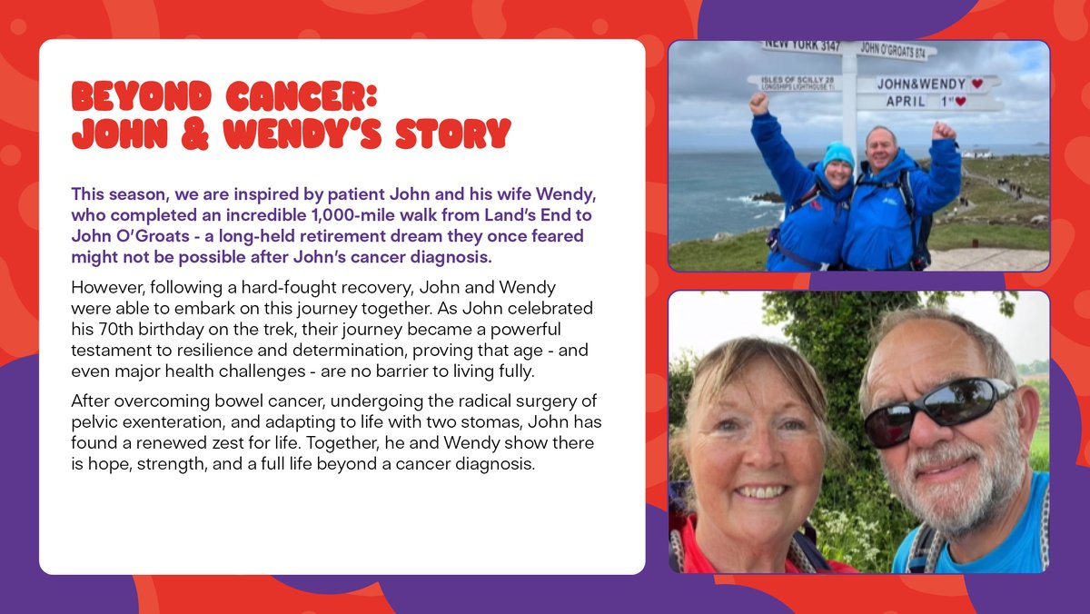 BowelsOfStMarks's tweet image. 🌟 Your donation could help more patients like John, who trekked 1,000 miles after bowel cancer recovery, and Robin, who ran a half-marathon months after robotic surgery. Join us in creating a future free from bowel disease. 💪💜 justgiving.com/campaign/carin… (2/3)
#WeAreStMarks