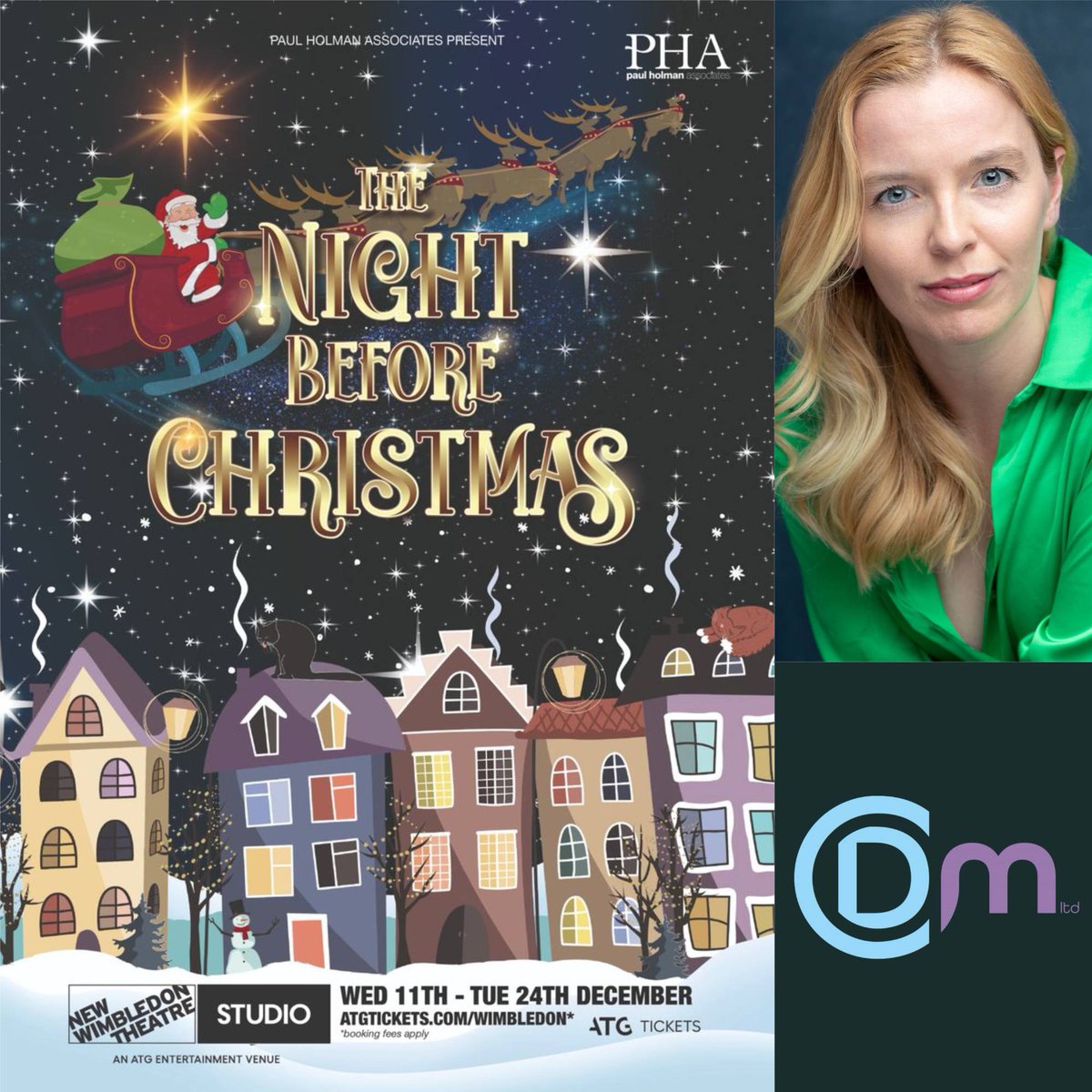 Break a leg to client LYDIA SHAW (<a href="/LydiaShaw2/">Lydia Shaw (she/her)</a>) who opens today as Daisy the Elf in The Night Before Christmas at New Wimbledon Theatre's Studio. The show produced by Paul Holman Associates runs until 24 December. <a href="/NewWimbTheatre/">New Wimbledon Theatre</a>