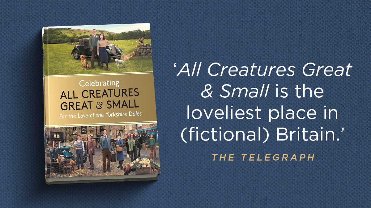 The official All Creatures Great &amp; Small companion, offering a glimpse behind the scenes of the award-winning show, with beautiful photography throughout.

Out now from your favourite bookseller 🎁  ow.ly/8eJ750Uetwe
