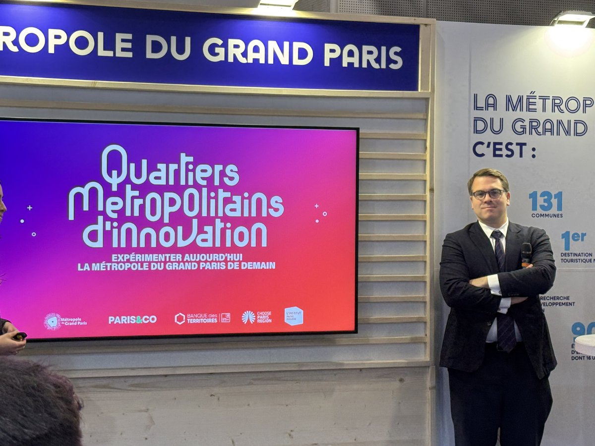 <a href="/Paris_and_Co/">Paris&Co</a> Enfin, <a href="/geoffroyboulard/">Geoffroy Boulard</a> rappelle que la Métropole du Grand Paris accompagne ses 131 communes à travers différents programmes, dont Quartiers Métropolitains d’Innovation. 

🔎 La Métropole a financé de nombreux projets d’innovation depuis 2019.