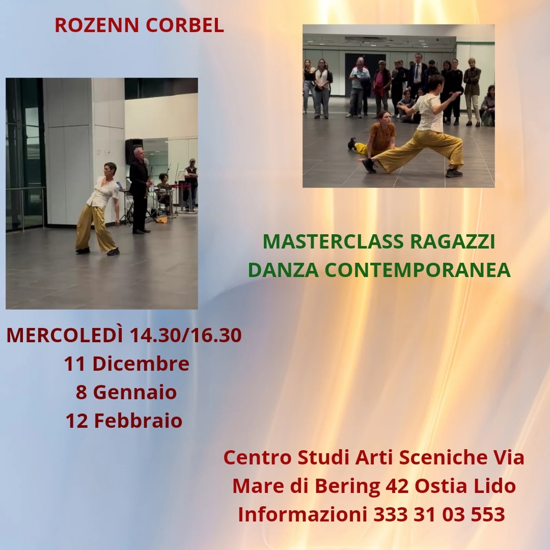 Per voi Ragazzi una Masterclass di Danza Contemporanea di 2 ore livello intermedio/avanzato. Vi aspetto oggi e i prossimi Mercoledì in programmazione.
#danzacontemporanea #floorwork #releasetechnique #contactimprovisation #improvvisazione