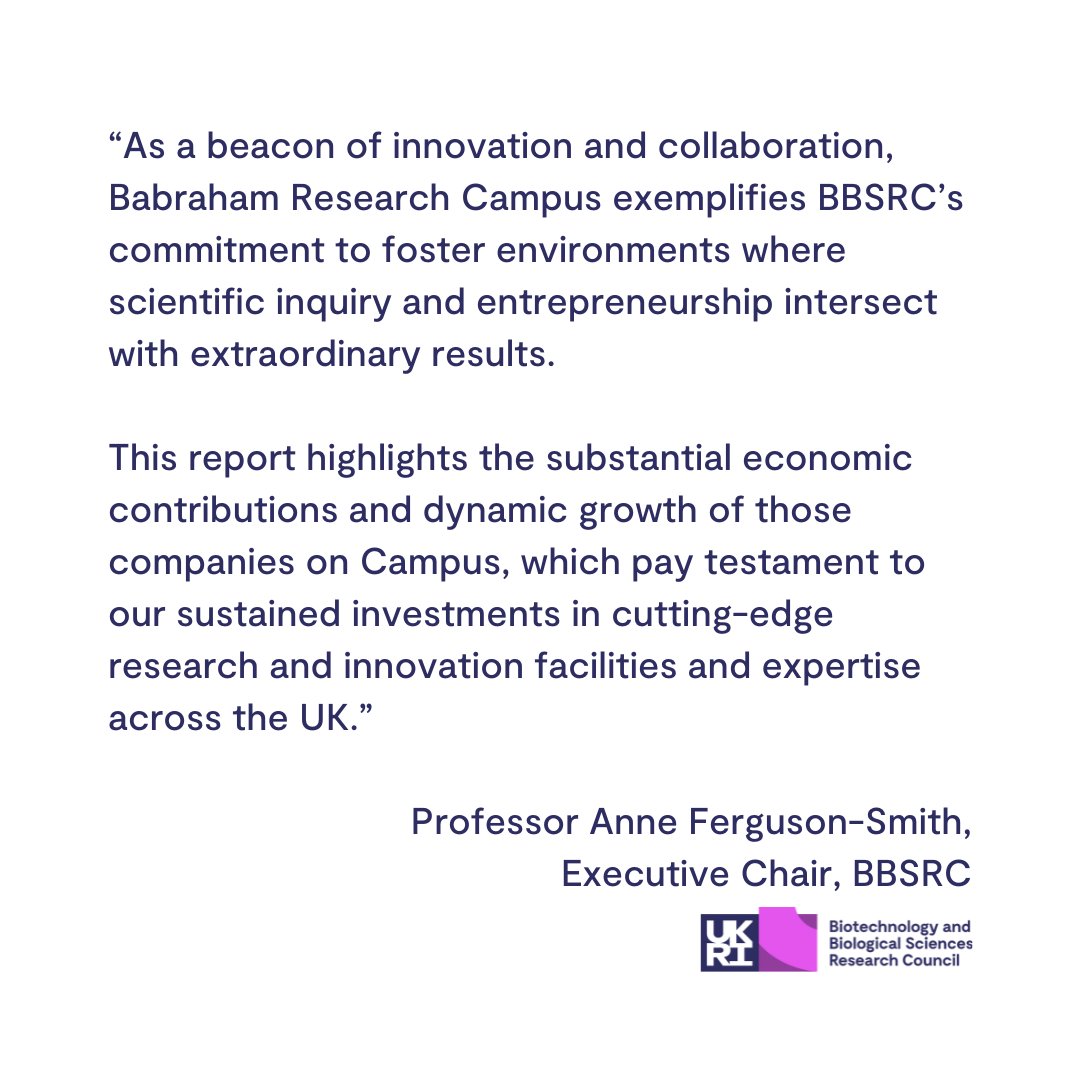 Biotechnology and Biological Sciences Research (@bbsrc) on Twitter photo Babraham Research Campus, funded by BBSRC, plays a key role in advancing world-leading research and innovation in life sciences.
A new report reveals the transformational impact of <a href="/BabrahamUK/">Babraham Research Campus</a> on UK economic growth and job creation.
orlo.uk/4Sx8C Babraham Research Campus, funded by BBSRC, plays a key role in advancing world-leading research and innovation in life sciences.
A new report reveals the transformational impact of <a href="/BabrahamUK/">Babraham Research Campus</a> on UK economic growth and job creation.
orlo.uk/4Sx8C