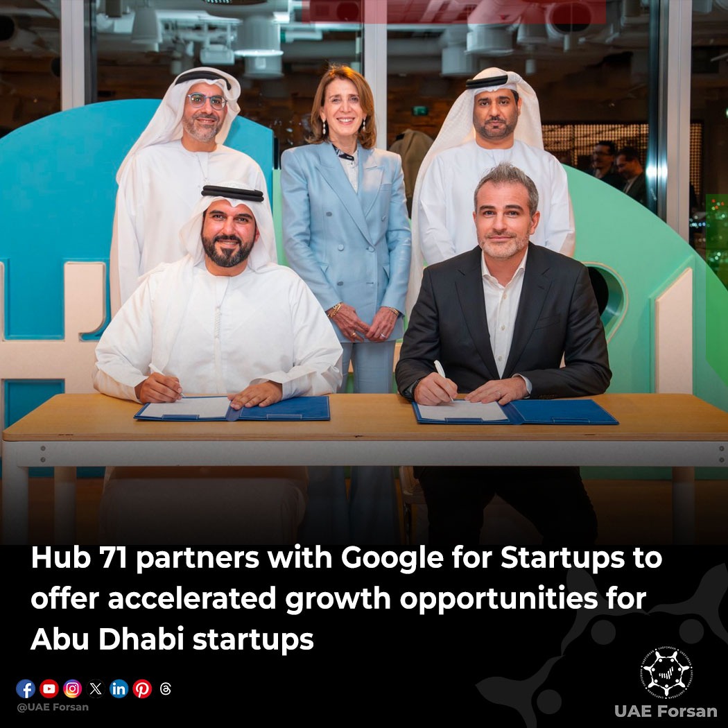UAE_Forsan's tweet image. Hub 71 partners with Google for Startups to offer accelerated growth opportunities for Abu Dhabi startups 
#Hub71 #AbuDhabi #Google 
@hub71ad