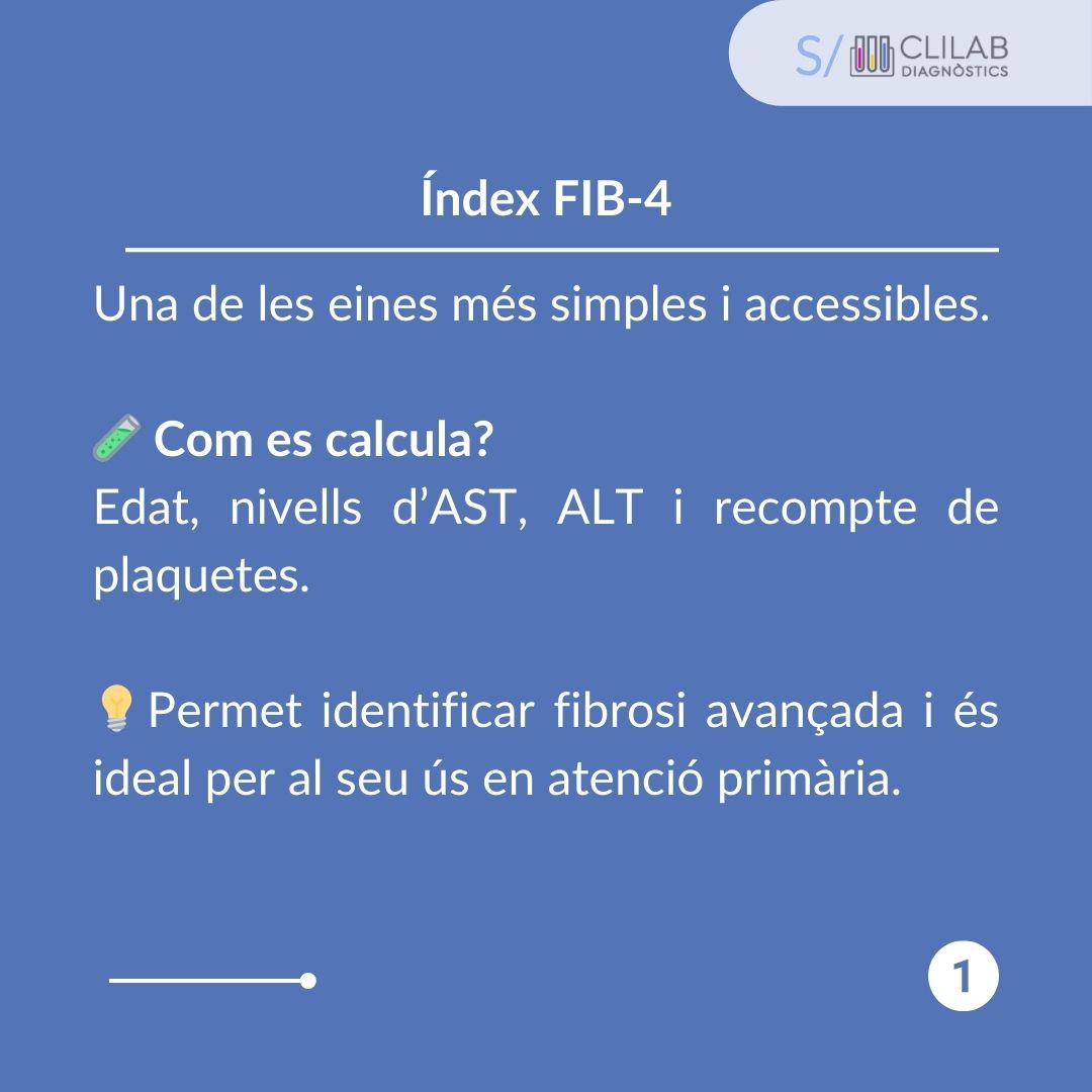 🧬 La fibrosi hepàtica, relacionada amb MASDL, afecta el 25% de la població mundial 🌍. Eines com el FIB-4 permeten detectar aquesta afecció sense biòpsies hepàtiques. 🔬 #SalutHepàtica #FibrosiHepàtica #MASDL #CLILAB