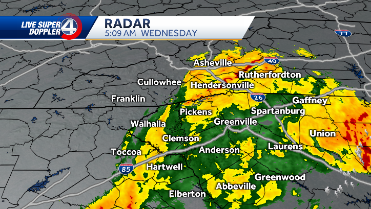 sydsully's tweet photo. It has been a very rainy 24 hours and will continue throughout this morning! Be safe on the road as many spots are seeing localized ponding! https://t.co/P6wpMfI59o