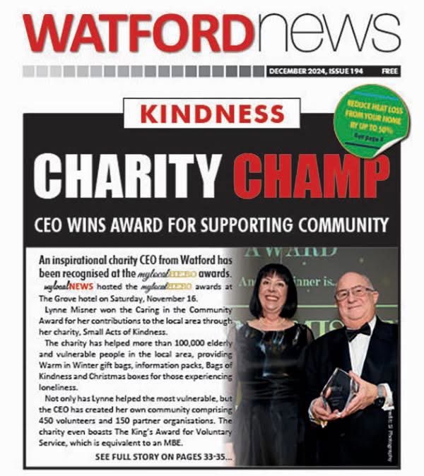 SmallActsofKindness (@smallkindact) on Twitter photo Delighted to see our CEO <a href="/lynnemisner/">Lynne Misner BCAc</a> featured in the December edition of <a href="/mylocalnews_uk/">My Local News</a> alongside all the winners at the Mylocal Hero Awards held last month at <a href="/TheGroveHotel/">TheGroveHotel</a> recognising inspirational people, making a positive difference to our community 💜#makingadifference Delighted to see our CEO <a href="/lynnemisner/">Lynne Misner BCAc</a> featured in the December edition of <a href="/mylocalnews_uk/">My Local News</a> alongside all the winners at the Mylocal Hero Awards held last month at <a href="/TheGroveHotel/">TheGroveHotel</a> recognising inspirational people, making a positive difference to our community 💜#makingadifference