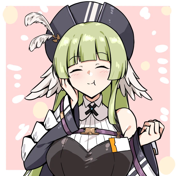 おすけぶぽんちゃんめっちゃ良い感じのお顔描けた気がしまし 