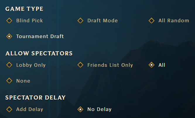 This is by far the best change that has happened to live server custom games in recent years. It seems that you can start streaming custom games on 15.1 with 0 delay, so you don't need Tournament Realm Access for everything anymore!