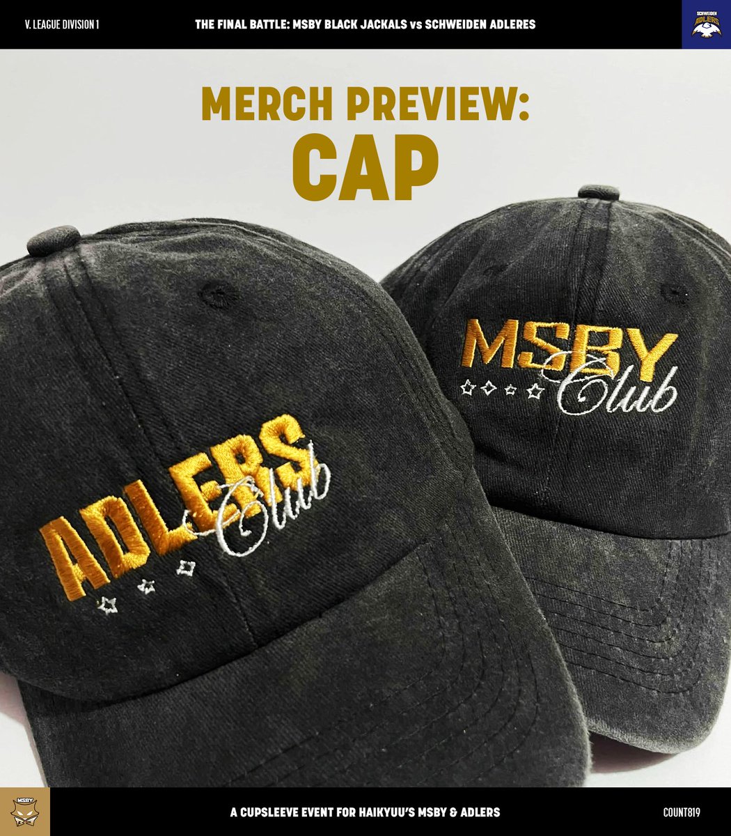 CREATESVT's tweet photo. The preview for our exclusive add-on merch is finally here! You can still pre-order our caps! Just send us a quick DM. Ready to rep your fave team in style? See you soon! 🏐✨ https://t.co/HCQWI3vpyS