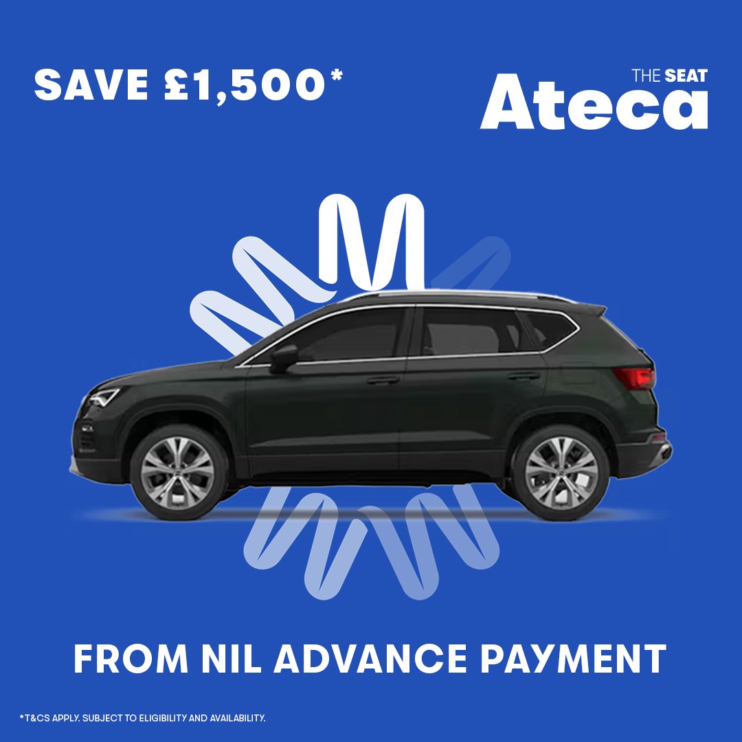 Motability savings just got better with SEAT 🚗✨

Save up to £1,500 on Motability advance payments across the SEAT Ibiza, Arona and Ateca - now from NIL advance payment. 

Discover more 👉 bit.ly/4hvx0w2

#SEREMotors #SEAT #Motability