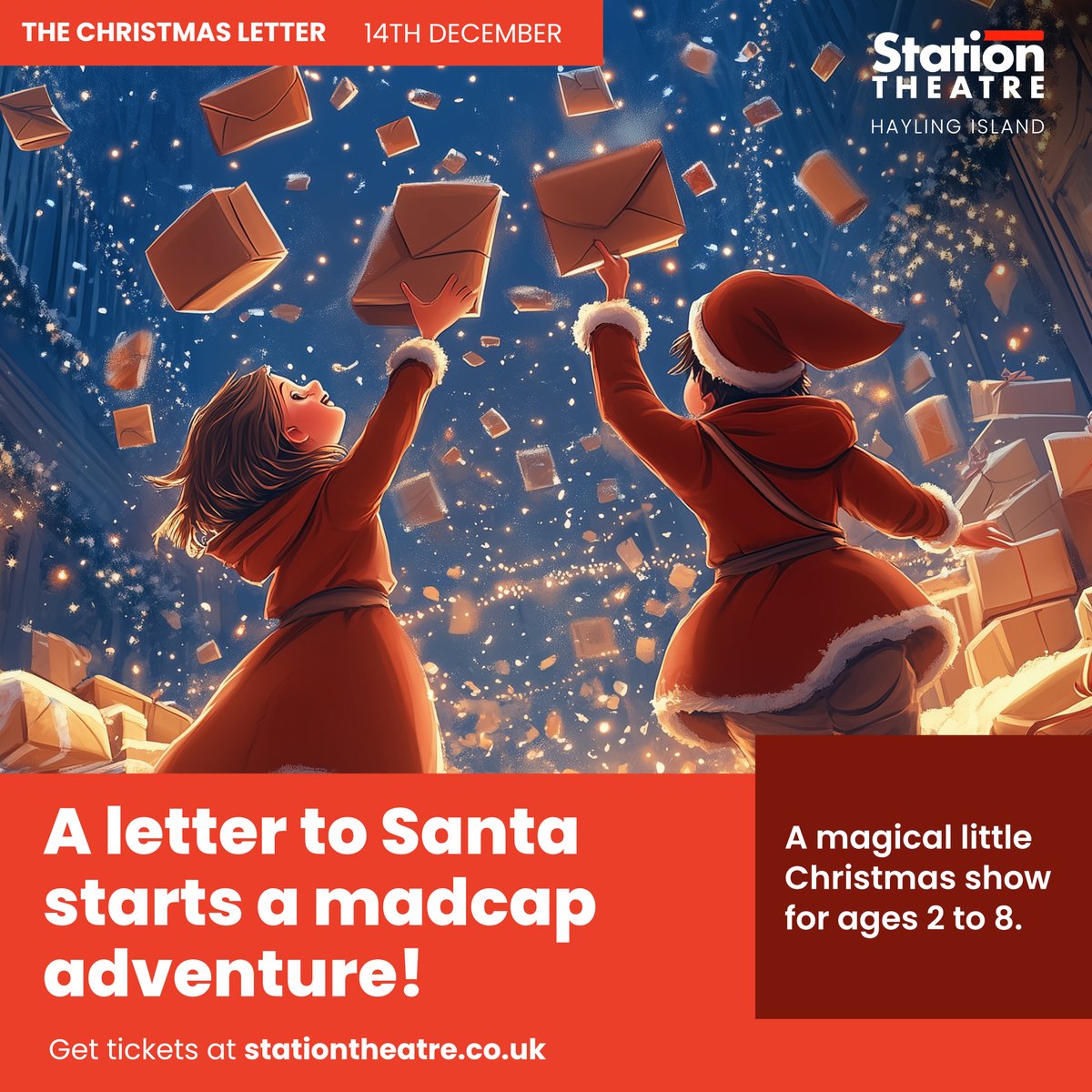 Info &amp; New Tickets Released: stationtheatre.co.uk/thechristmasle…  A delightful xmas play, drinks and snacks and maybe Santa will drop in if he's free!  #hayling #haylingisland #show #kidstargetaudience #santa #xmas #whatson #events #children #kids #havant #hampshire