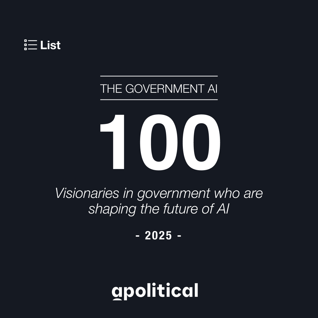 ⭐ The Government AI 100 ⭐️ is here celebrating the public servants from around the world leading on AI adoption, capacity building and regulation. Discover the AI visionaries working in and with government to shape the future of this powerful technology: apolitical.co/list/en/govern…
