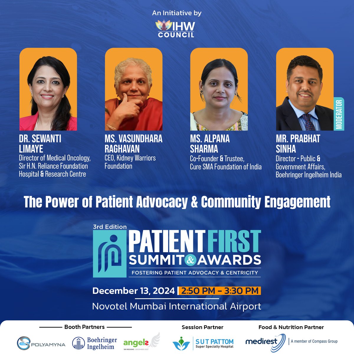 #PatientFirstSummit: The Power of Patient Advocacy and Community Engagement

Join us as we explore the critical role of patient advocacy organizations and online communities in shaping health literacy, driving policy changes, and fostering inclusive healthcare. 

📅 December 13th