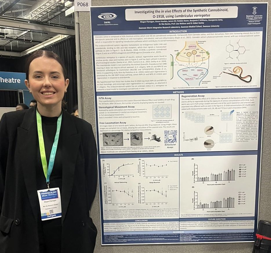 Dr Aidan Seeley 🥼💊 (@aseeleysums) on Twitter photo Day one of #Pharmacology2024 <a href="/BritPharmSoc/">British Pharmacological Society</a> done!
Well done to <a href="/bensw94/">Ben</a> and Megan for presenting their posters from <a href="/SWIRLswanseauni/">Swansea Worm Integrative Research Laboratory</a> 🪱 Day one of #Pharmacology2024 <a href="/BritPharmSoc/">British Pharmacological Society</a> done!
Well done to <a href="/bensw94/">Ben</a> and Megan for presenting their posters from <a href="/SWIRLswanseauni/">Swansea Worm Integrative Research Laboratory</a> 🪱