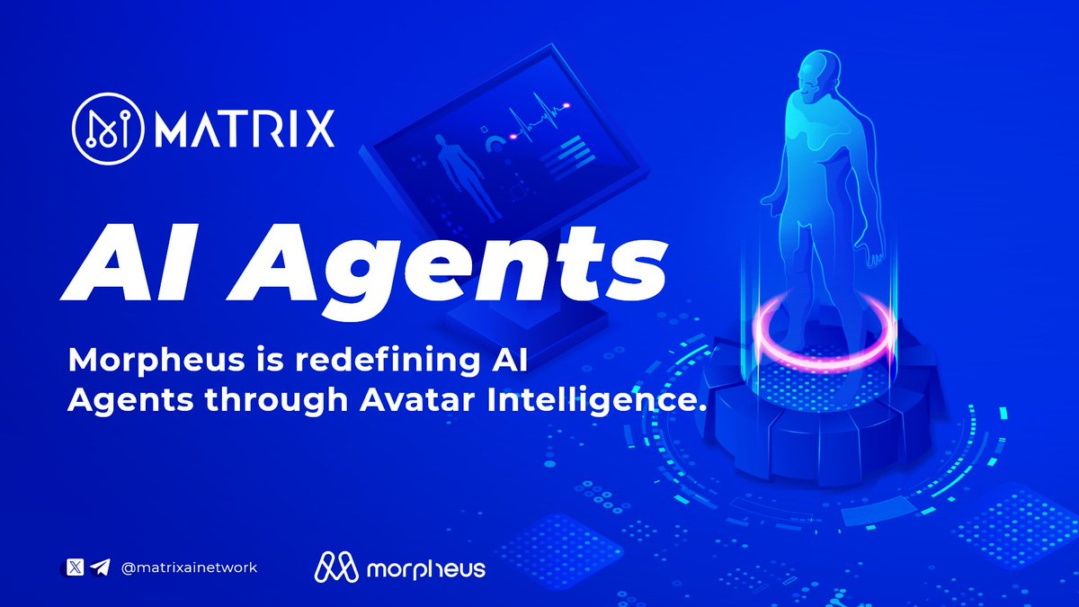AI Agents are the latest trend! 🚀 Morpheus is redefining AI Agents through  Avatar Intelligence. ✓ 👀 Part 1 is now LIVE! 🔥 https://t.co/4cHfifW6xr  $MAN