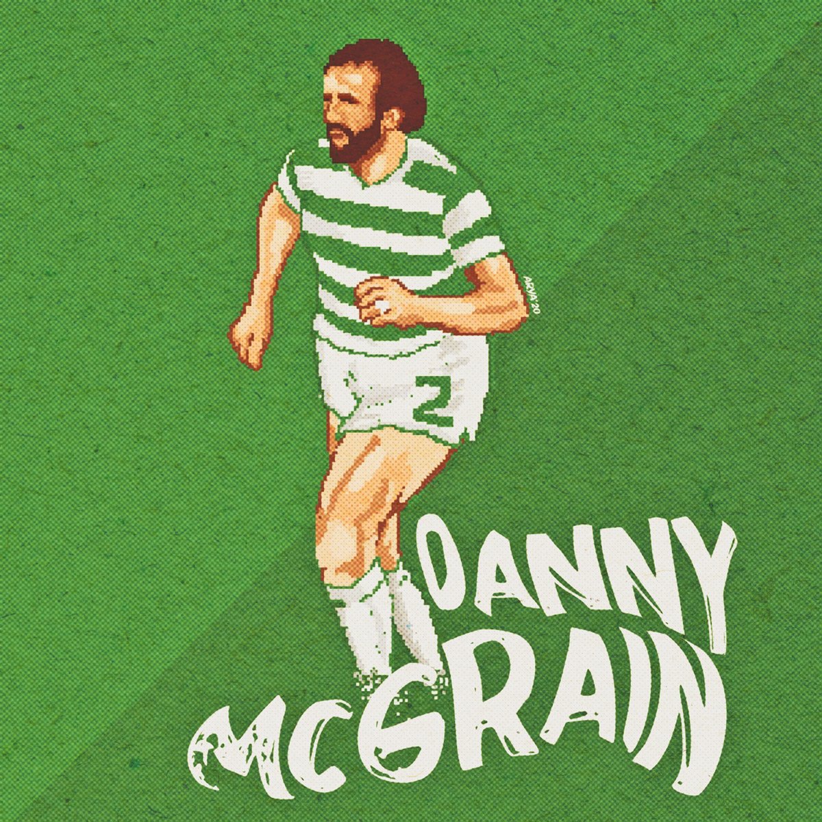 pradanaariam's tweet photo. One of the finest full back of the 70s.. Danny Fergus McGrain. Scotland legend. 657 appearance with
@celticfc
artwork from 2020. @McgrainDanny
#retroplayer #celticfc #hailhail #pixelart https://t.co/DCEsqdUASB