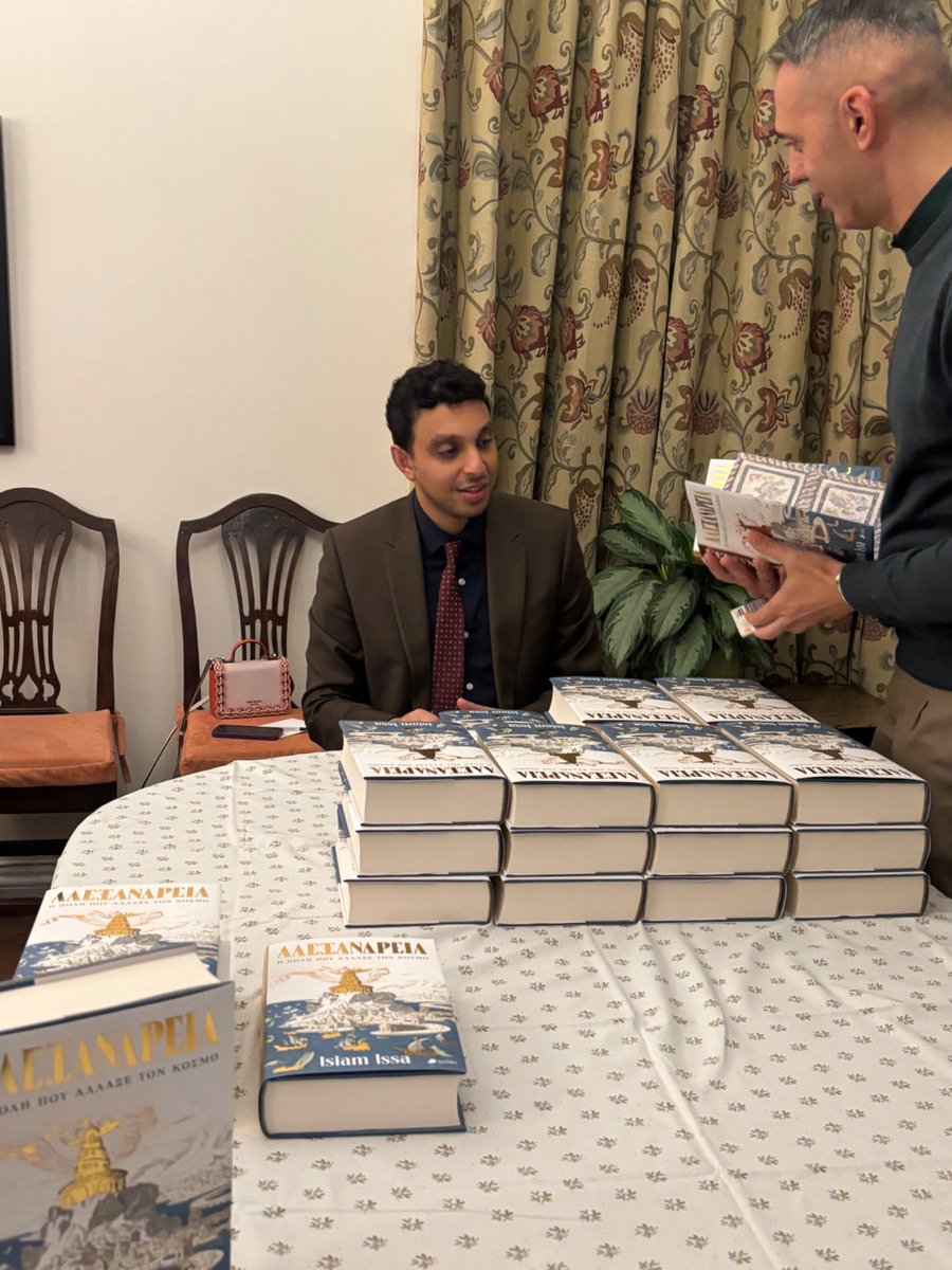 The Anglo-Hellenic League (@anghellenleague) on Twitter photo On Monday, with super hospitality from <a href="/BSAthens/">The British School at Athens</a>, Prof <a href="/islamaissa/">Islam Issa</a> gave a brilliant talk, “The Alexandrian Dream”, full of the scents, colours and long memories of this great city. A real treat for the large audiences online and in Athens <a href="/FCDOMJLodge/">Matthew Lodge</a> <a href="/NikosDendias/">Nikos Dendias</a> On Monday, with super hospitality from <a href="/BSAthens/">The British School at Athens</a>, Prof <a href="/islamaissa/">Islam Issa</a> gave a brilliant talk, “The Alexandrian Dream”, full of the scents, colours and long memories of this great city. A real treat for the large audiences online and in Athens <a href="/FCDOMJLodge/">Matthew Lodge</a> <a href="/NikosDendias/">Nikos Dendias</a>