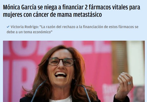 Pues una vez más, <a href="/Monica_Garcia_G/">Mónica García</a> y la gente de la izquierda española odia a las mujeres.
Por qué esto es otra forma de dejar morir y maltratar.