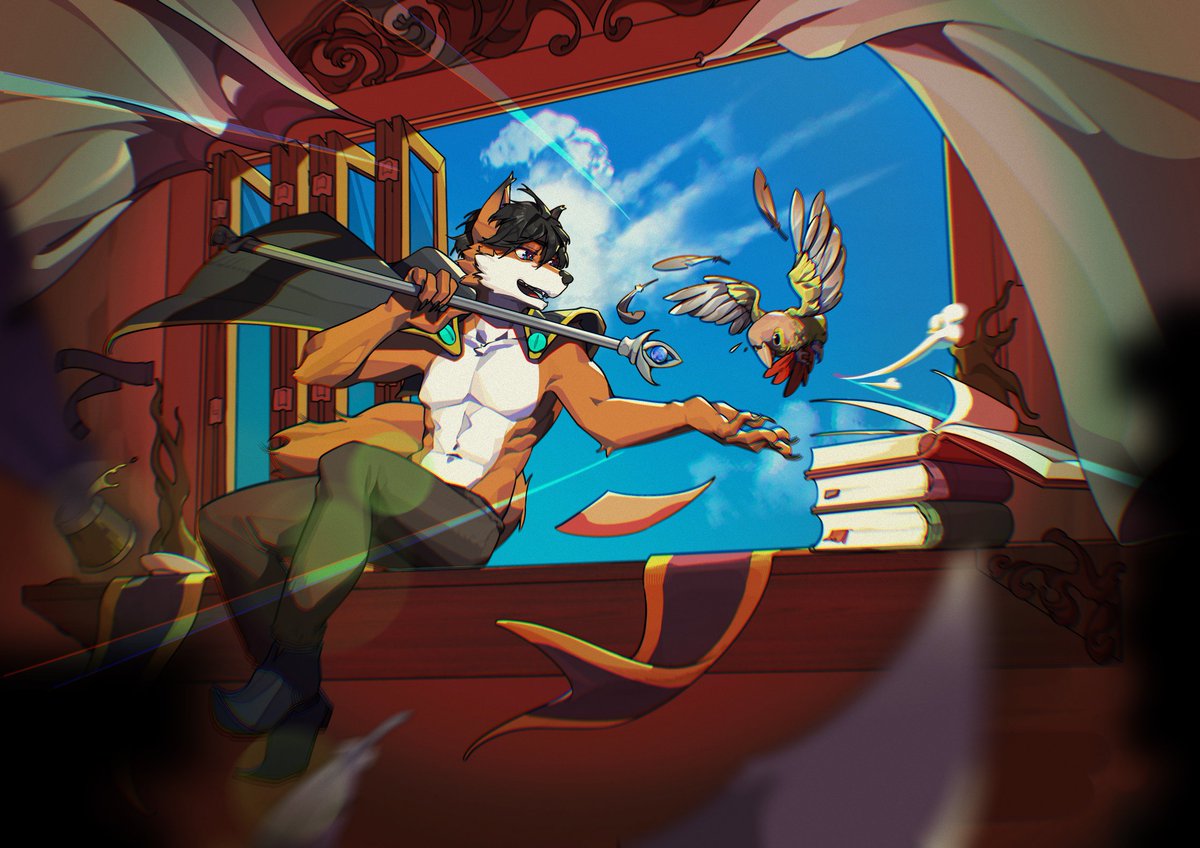 Jearggf's tweet image. "It's so boring to stay at the mage academy."
He was always like this, brimming with confidence. With a flick of his wand, the world around him seemed to come alive with a vibrant pulse.
In those days, he must have truly believed that the future lay firmly within his grasp.