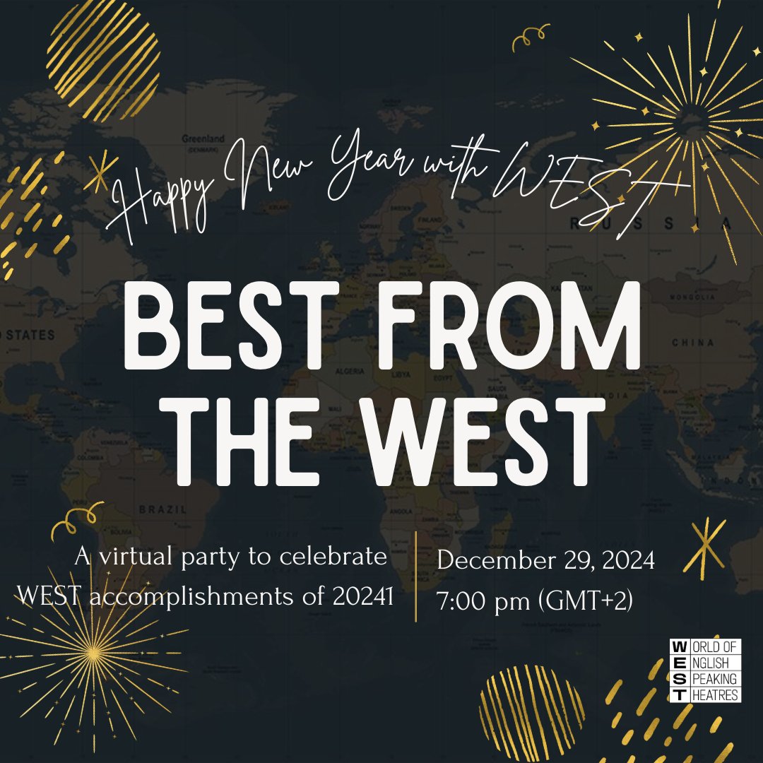WEST: World of English Speaking Theatres (@west_theatres_a) on Twitter photo BEST from the WEST Award 2024!
December 29, 7 pm (GMT+2)
Vote for the BEST and register for the award ceremony: forms.gle/BNgK5Cs6iewXXS…
#westtheatreassociation #bestfromthewest #HappyNewYear
<a href="/ProenglishT/">ProEnglish Theatre of Ukraine</a> <a href="/BaronsCourt_W14/">Barons Court Theatre</a> <a href="/TheAsylumVegas/">The Asylum Theatre</a> <a href="/UkraineFringe/">Ukraine Fringe</a> BEST from the WEST Award 2024!
December 29, 7 pm (GMT+2)
Vote for the BEST and register for the award ceremony: forms.gle/BNgK5Cs6iewXXS…
#westtheatreassociation #bestfromthewest #HappyNewYear
<a href="/ProenglishT/">ProEnglish Theatre of Ukraine</a> <a href="/BaronsCourt_W14/">Barons Court Theatre</a> <a href="/TheAsylumVegas/">The Asylum Theatre</a> <a href="/UkraineFringe/">Ukraine Fringe</a>