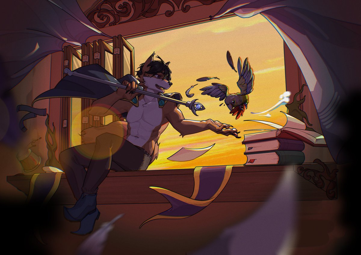 Jearggf's tweet image. Enjoy yourself to the fullest before everything collapses, Rowan.
I promise, it won't be eternal night after dusk, but you must be prepared with love and courage. Only then can we witness the new dawn. After all, you are so similar to me.
----Dawn SA
#furry
