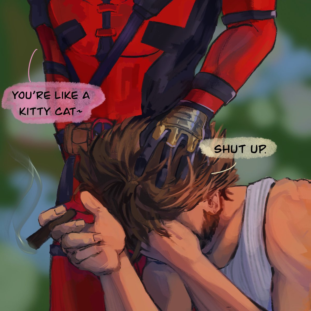 dappleapplee's tweet image. #poolverine brainrot wouldn&apos;t go away it&apos;s been months so I had to draw