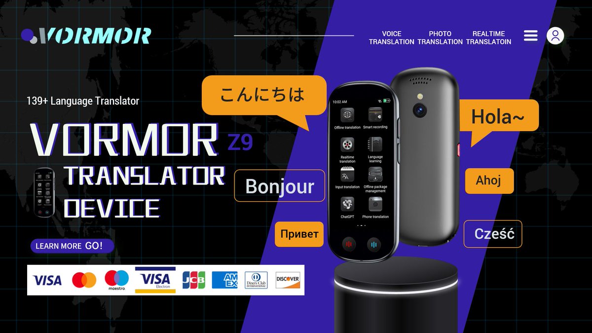 VormorAI's tweet image. #vormor #vormorz9 #smarttranslator #translatordevice