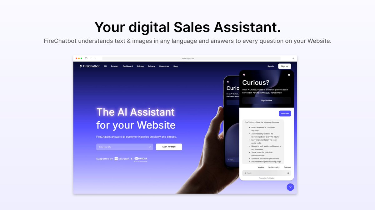 FireChatbot's tweet image. #Producthunt slide deck is progessing. :)

#chatgpt #aitools #GenerativeAI #GrokAI #WebDevelopment #startups