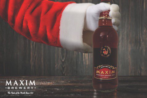 Our brewery shop is open until 3pm Mon-Fri for your Christmas beers! Beers available are Double Maxim, Samson, Lambton’s, Swedish &amp; Maximus. (Raspberry Porter sold out) 12 bottle mixed cases &amp; 3 bottle gift packs also available. Call 0191 5848844 to order or for more info 👍🍻