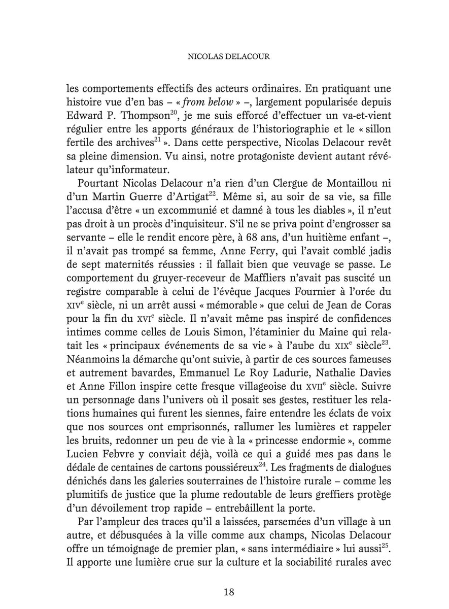 Secondes épreuves de Nicolas Delacour. Le pouvoir au village au cœur du  XVIIe siècle (sortie chez Tallandier en février prochain). En avant-première : une page de l'introduction