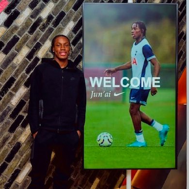 A huge congratulations to Jun'ai, Spurs and England Youth Defender, who has signed officially as a Nike Athlete! What an amazing achievement! ⚽️