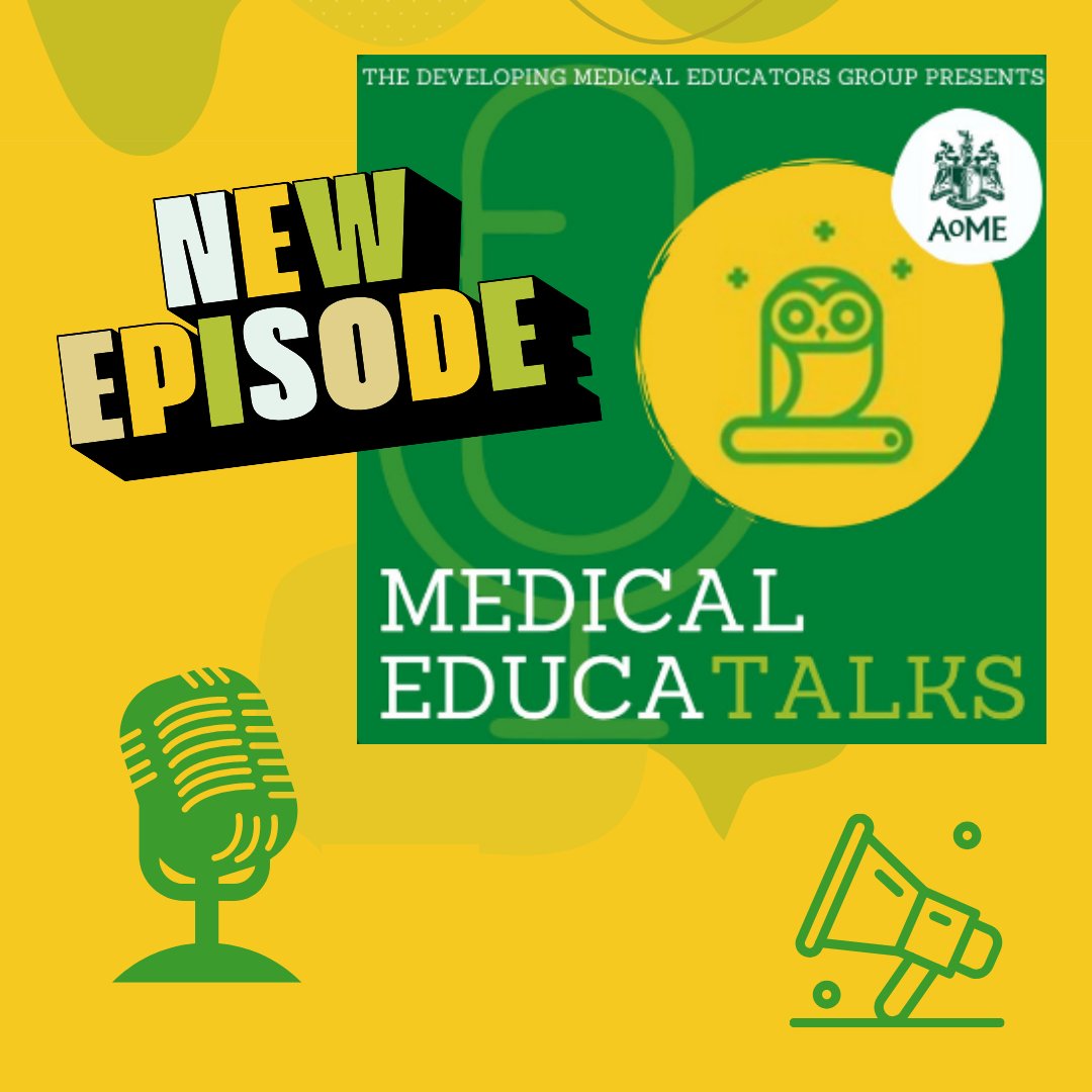 🎙 NEW PODCAST EPISODE 🎙

Our latest #MedicalEducaTALKS podcast is out now 

Available on:
Apple Podcasts, Anchor, Spotify via our Linktree (linktr.ee/DevMedEd)

In this episode, committee members chat what's going on in #MedEd + hopes for the year ahead.

Have a listen!