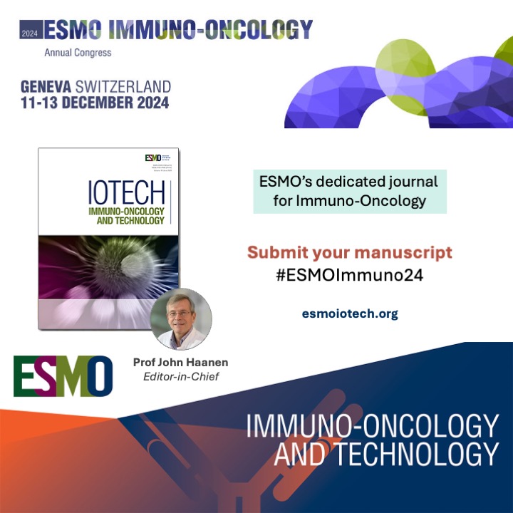 ESMO IOTECH (@esmo_iotech) on Twitter photo Welcome to Geneva 🇨🇭 for the much awaited #ESMOImmuno24!
💡 Presenting your work at #ESMOImmuno24? Looking for a home for your research work?
Consider submitting to <a href="/esmo_iotech/">ESMO IOTECH</a>:
🔗 esmoiotech.org Welcome to Geneva 🇨🇭 for the much awaited #ESMOImmuno24!
💡 Presenting your work at #ESMOImmuno24? Looking for a home for your research work?
Consider submitting to <a href="/esmo_iotech/">ESMO IOTECH</a>:
🔗 esmoiotech.org