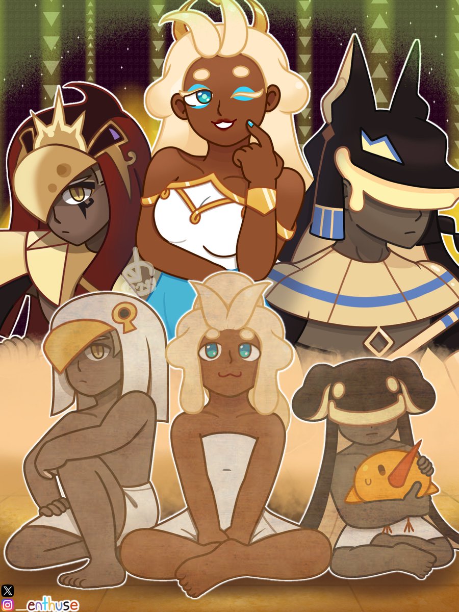 _enthuse's tweet image. 📜 "The Golden Cheese Kingdom started with a batch of three Cookies...  One Grumbling, One Bored, and One Needlessly Serious." 🧀

#cookierunkingdom #cookierun #smokedcheesecookie #mozzarellacookie #burntcheesecookie