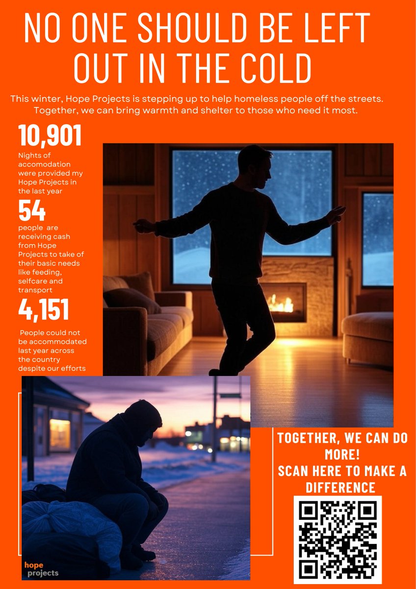 Last year, Hope Projects provided 10,901 nights of shelter but nationally 4,151 people were left without help due to limited resources. This winter, you can make a difference. Donate now and save lives
cafdonate.cafonline.org/27409
#WinterAppeal #HopeProjects