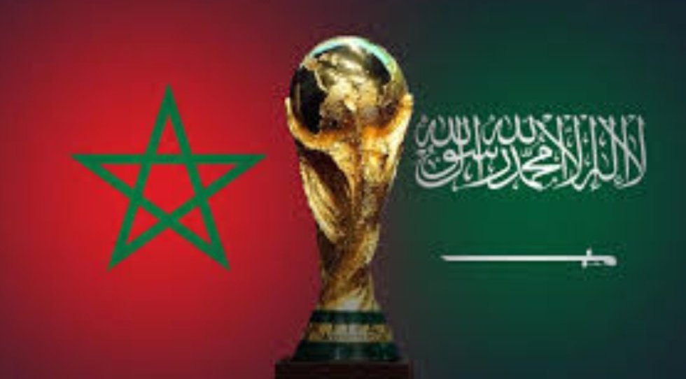 مبارك لنا من الخليج إلى المحيط 🇸🇦💗🇲🇦  
#كاس_العالم_2034 
#كاس_العالم_2030