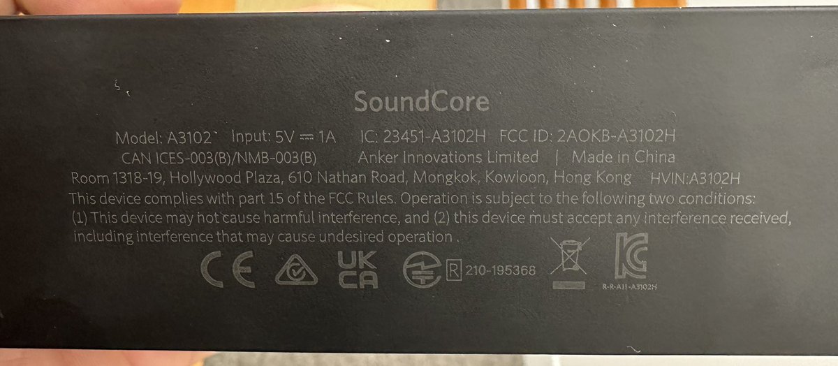 THEdannynono's tweet photo. @AnkerOfficial I bought a black A3102 speaker in April 2023 but the speaker doesn’t have a SN. Please help. https://t.co/OjSPIIhD96