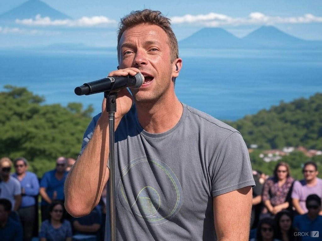 coldplayguate's tweet photo. Así sería un concierto de @coldplay en el Lago de Atitlán, Guatemala https://t.co/XFgVrfMtbS