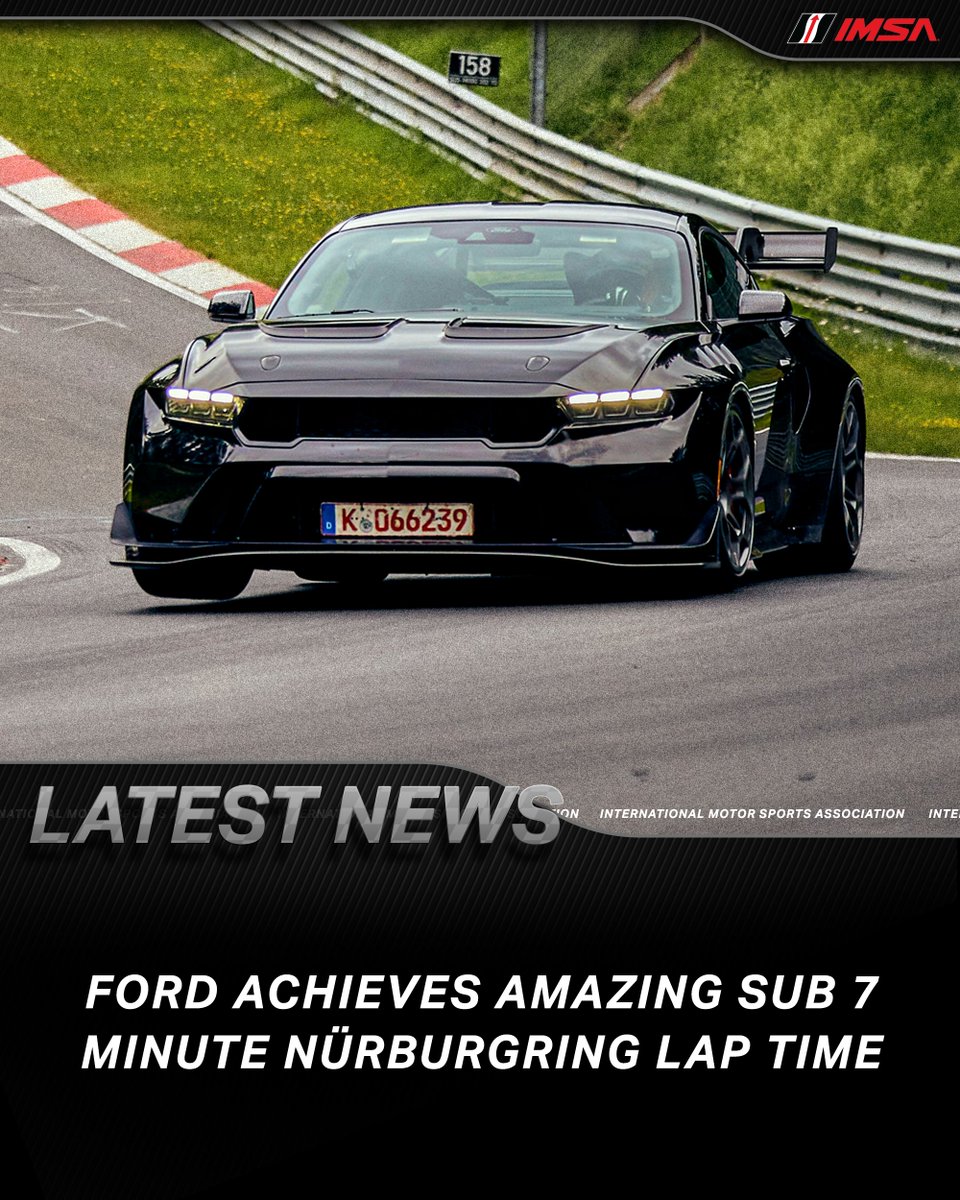 IMSA's tweet photo. Congrats to our friends at Ford Performance for a legendary sub-seven minute performance on the Nürburgring.

@FordPerformance https://t.co/CU7v7P0LOl