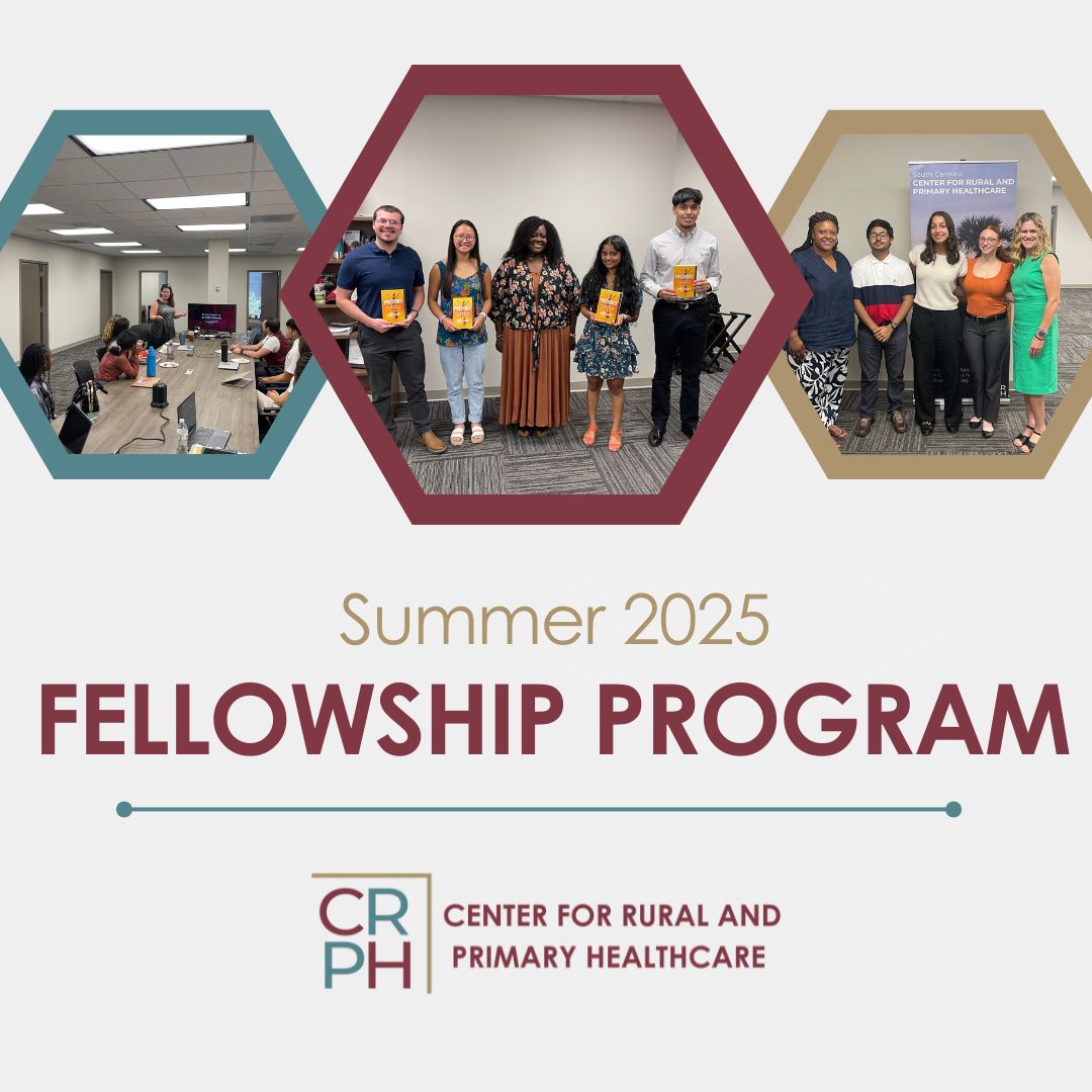 SC Center for Rural and Primary Healthcare (@sc_crph) on Twitter photo Spend a summer gaining hands-on experience learning about rural health in South Carolina.
We invite students interested in rural health to apply for our CRPH Summer 2025 Fellowship Program.
To learn more and apply, click here: bit.ly/48xfDHd Spend a summer gaining hands-on experience learning about rural health in South Carolina.
We invite students interested in rural health to apply for our CRPH Summer 2025 Fellowship Program.
To learn more and apply, click here: bit.ly/48xfDHd