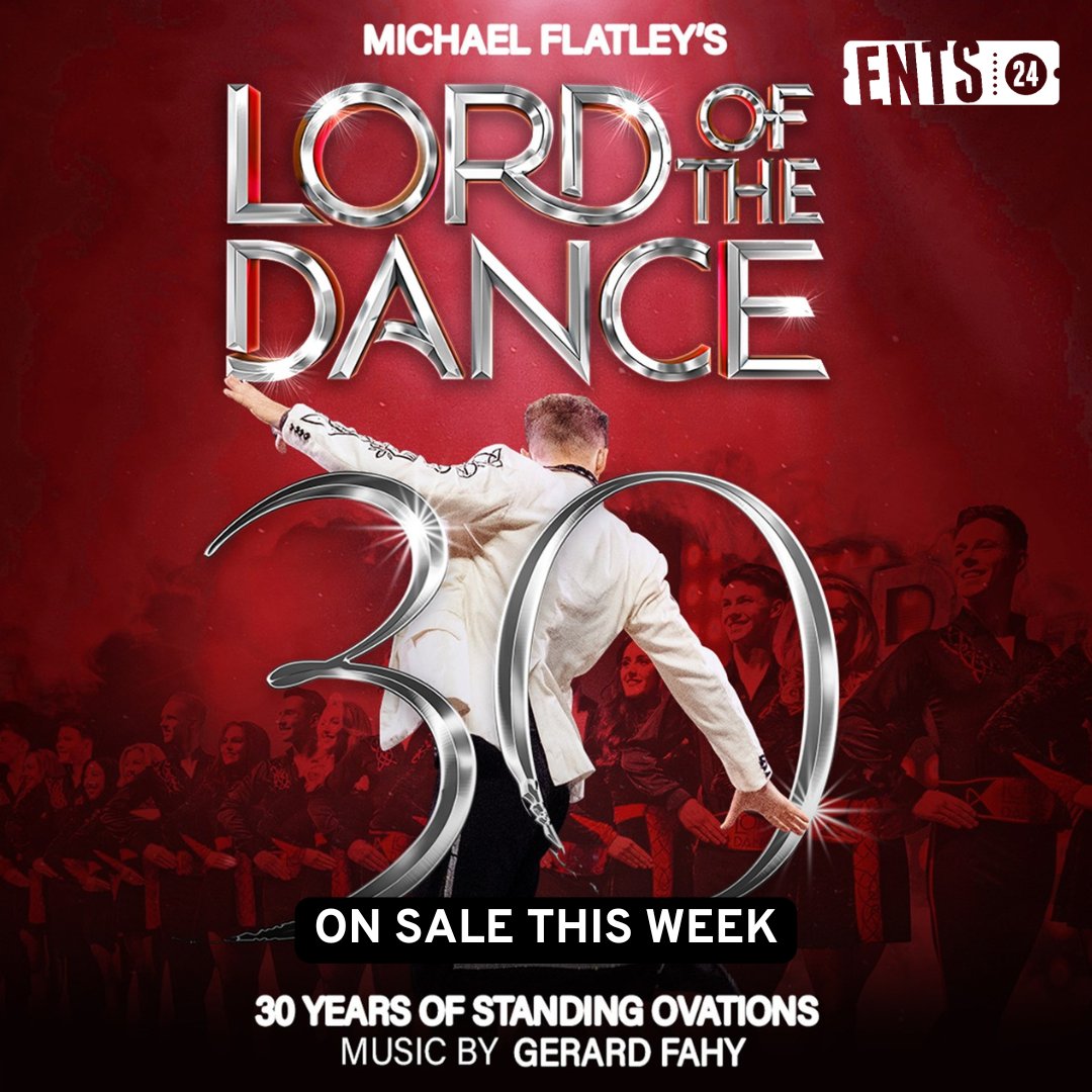 🌟 #LordoftheDance is back in the UK in 2026 to celebrate its 30th Anniversary with an extraordinary new tour! 🎭✨ 🎫 Tickets on sale Thursday 12th December at 10am. Click below for details:
👉 ents24.com/uk/tour-dates/…
#IrishDance #LiveShow #ents24